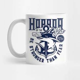 Retro Deep Blue Sea Horror Mug